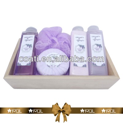 Grapefruit fragrance bath gift set body scrub give for clients with ads